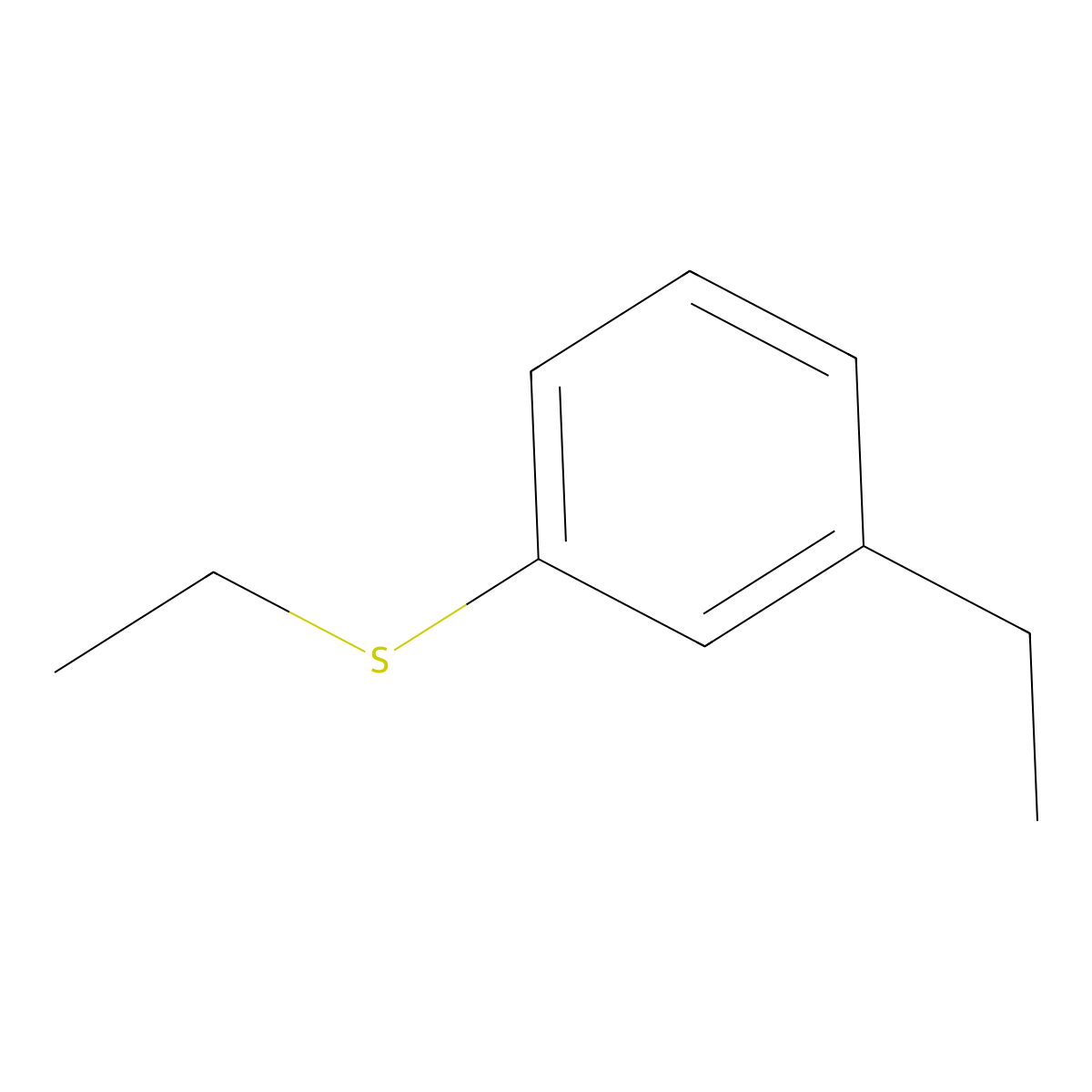 3-Ethylphenyl ethyl sulfide molecular structure, CAS 158321-95-0