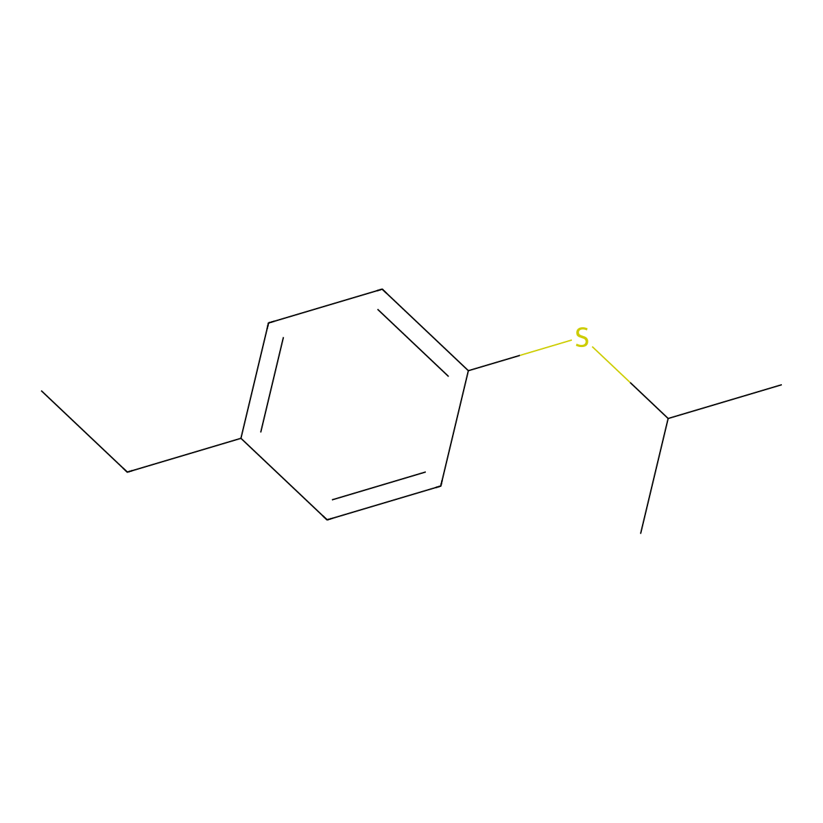 iso-Propyl(4-ethylphenyl)sulfide molecular structure, CAS 158321-99-4