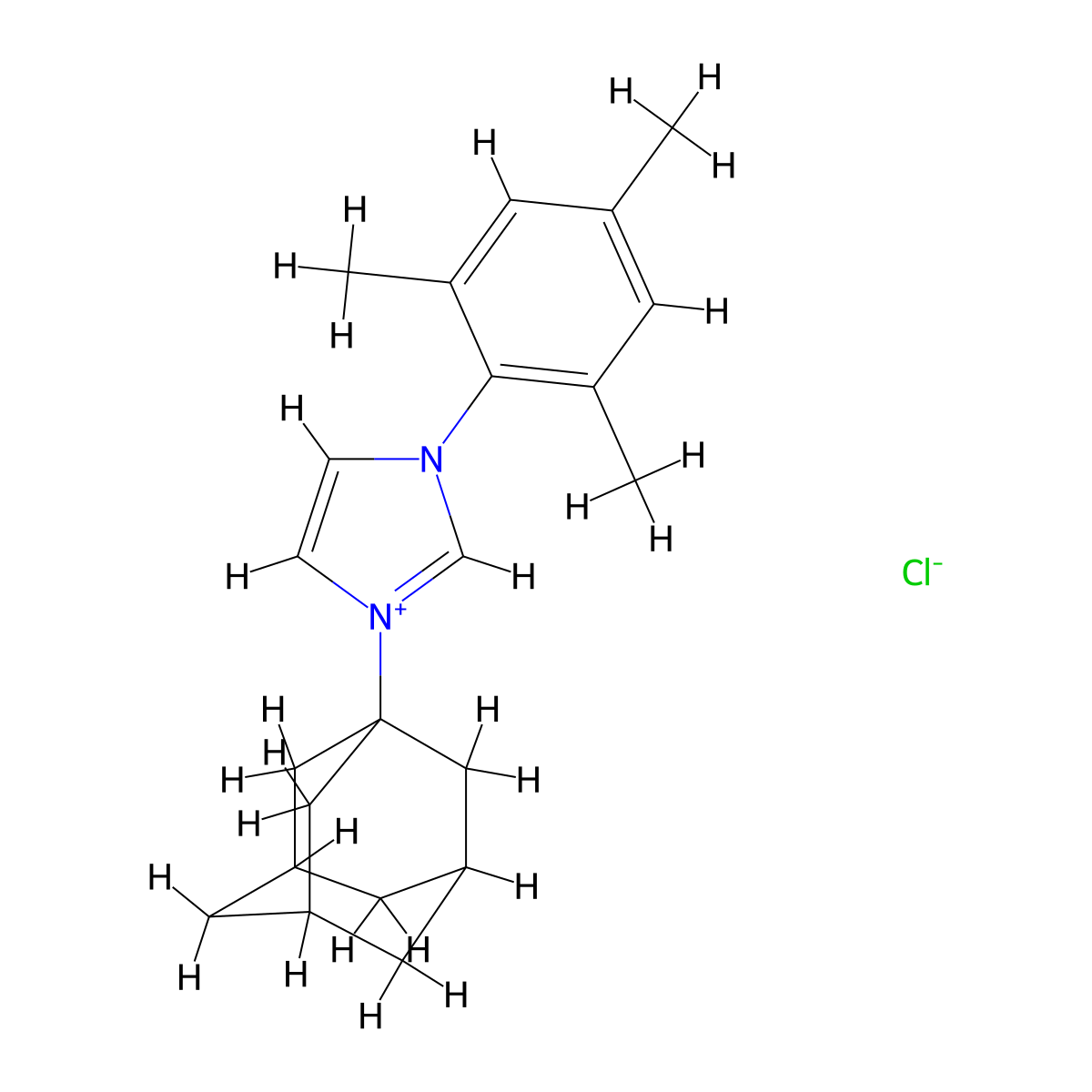 1-(2,4,6-Trimethylphenyl)-3-(adamantyl)imidazolium chloride molecular structure, CAS 1583244-07-8