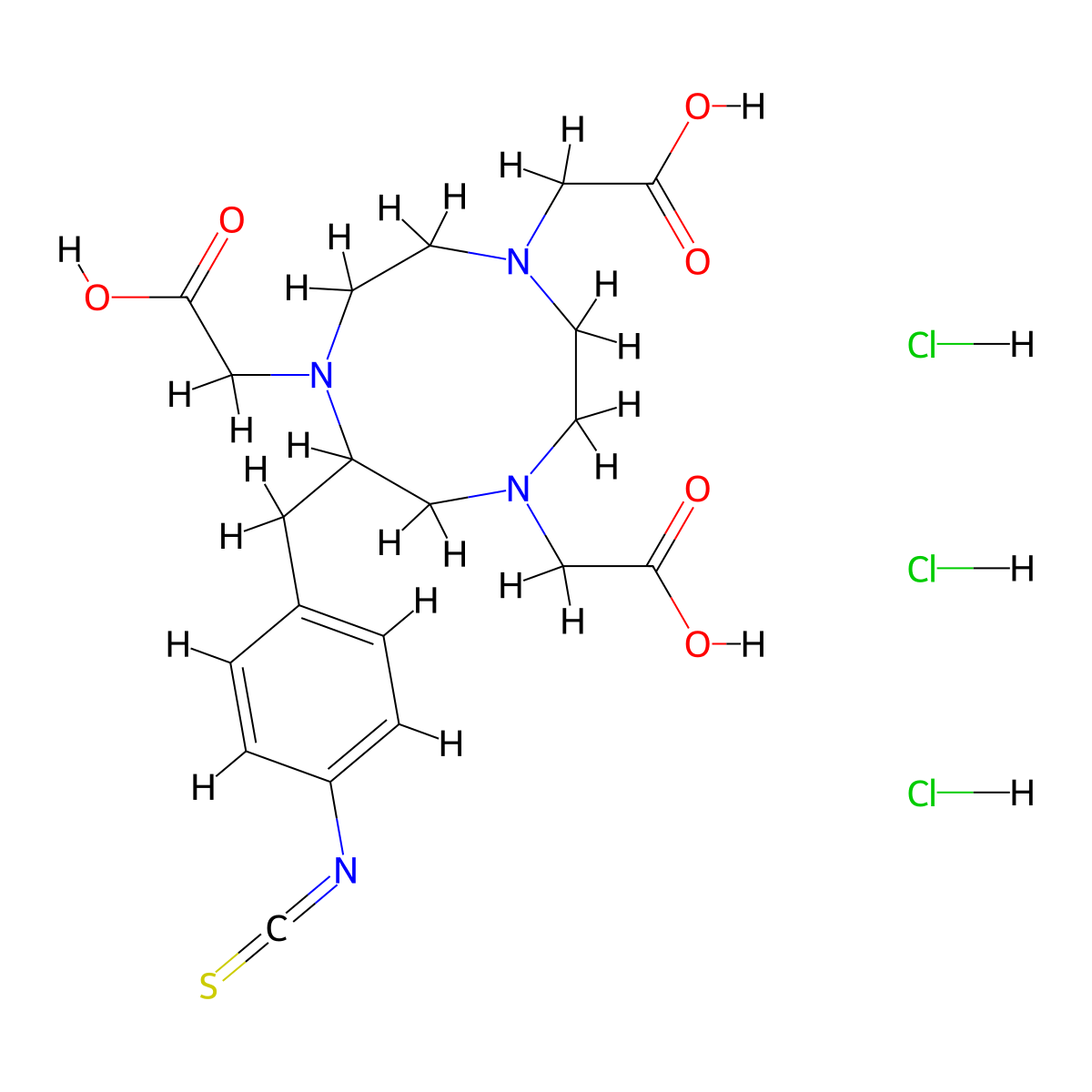 p-SCN-Bn-NOTA Trihydrochloride, Technical Grade molecular structure, CAS 1583289-85-3