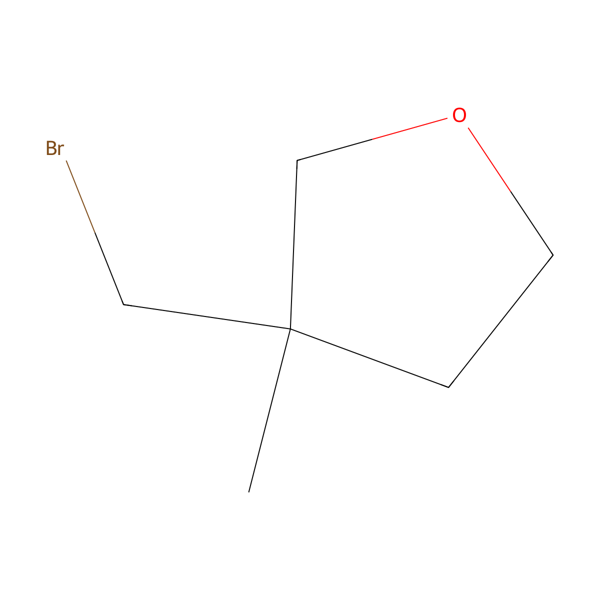 3-(Bromomethyl)-3-methyloxolane molecular structure, CAS 15833-76-8