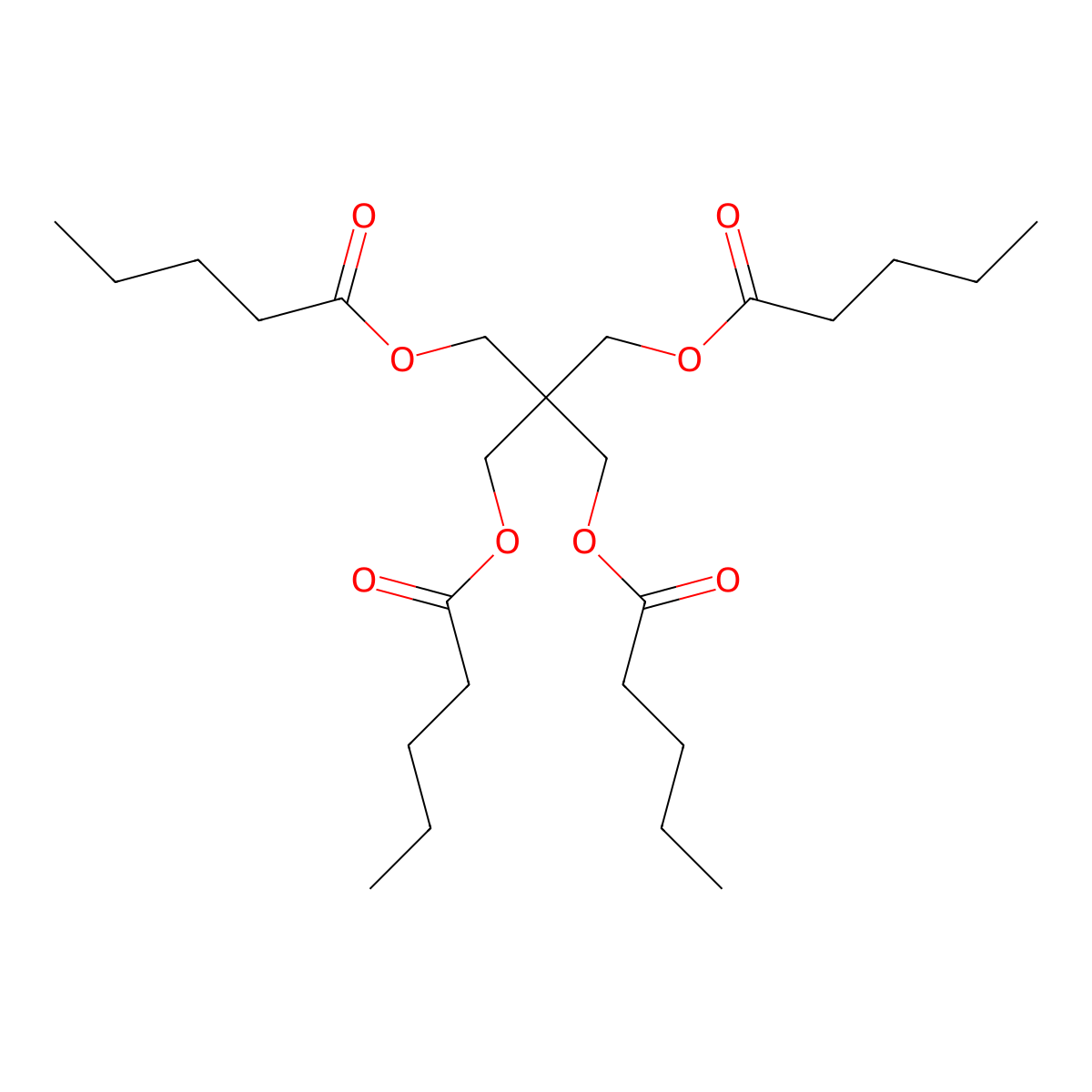 2,2-Bis(((1-oxopentyl)oxy)methyl)propane-1,3-diyl divalerate molecular structure, CAS 15834-04-5