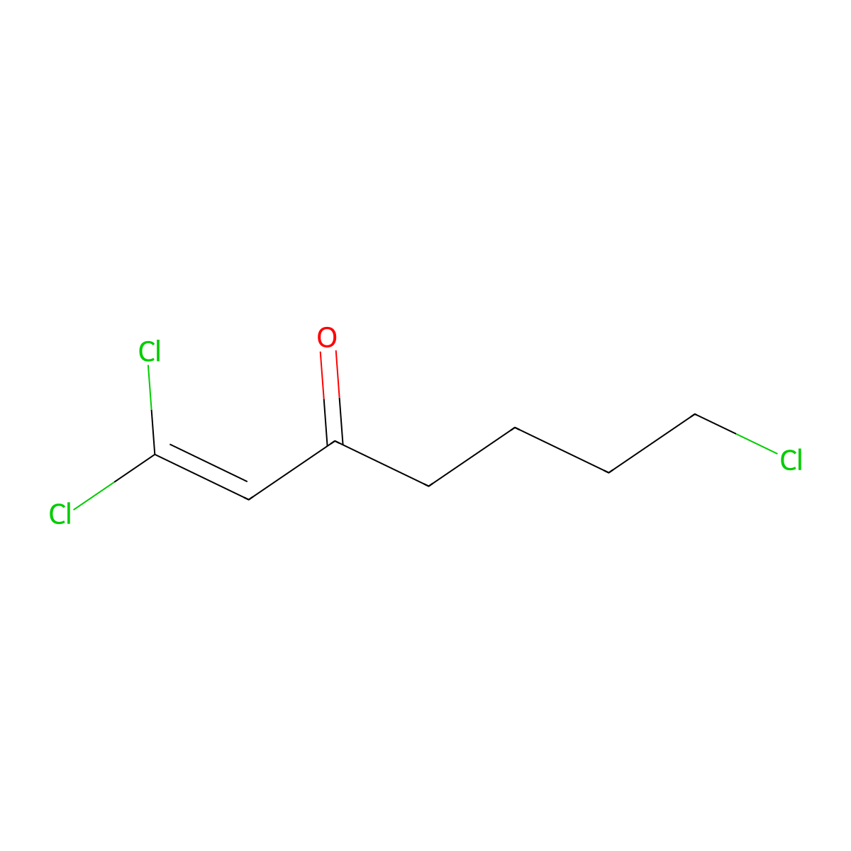 1,1,7-Trichloro-1-hepten-3-one molecular structure, CAS 158355-41-0