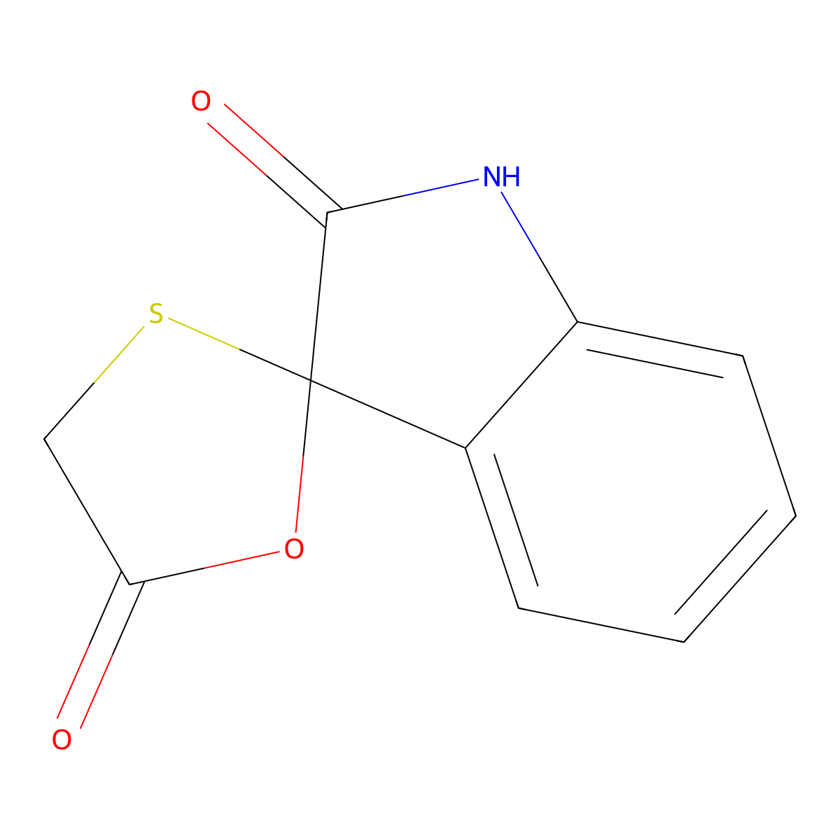 Spiro[1,3-oxathiolane-2,3'-indoline]-5,7-dione molecular structure, CAS 158362-15-3