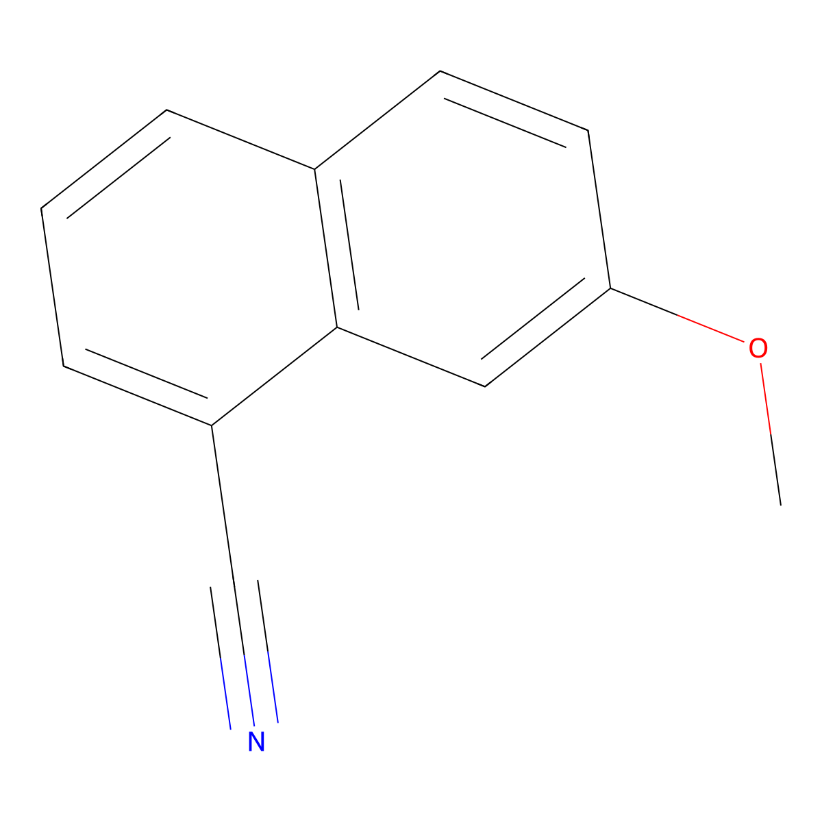 7-Methoxynaphthalene-1-carbonitrile molecular structure, CAS 158365-54-9