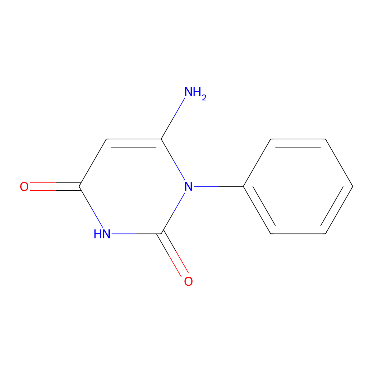 6-Amino-1-phenyl-1H-pyrimidine-2,4-dione molecular structure, CAS 15837-45-3