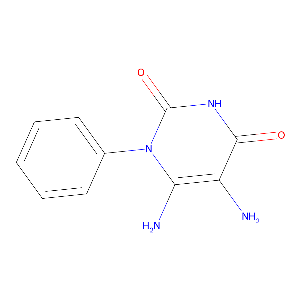 5,6-diamino-1-phenylpyrimidine-2,4(1H,3H)-dione molecular structure, CAS 15837-47-5