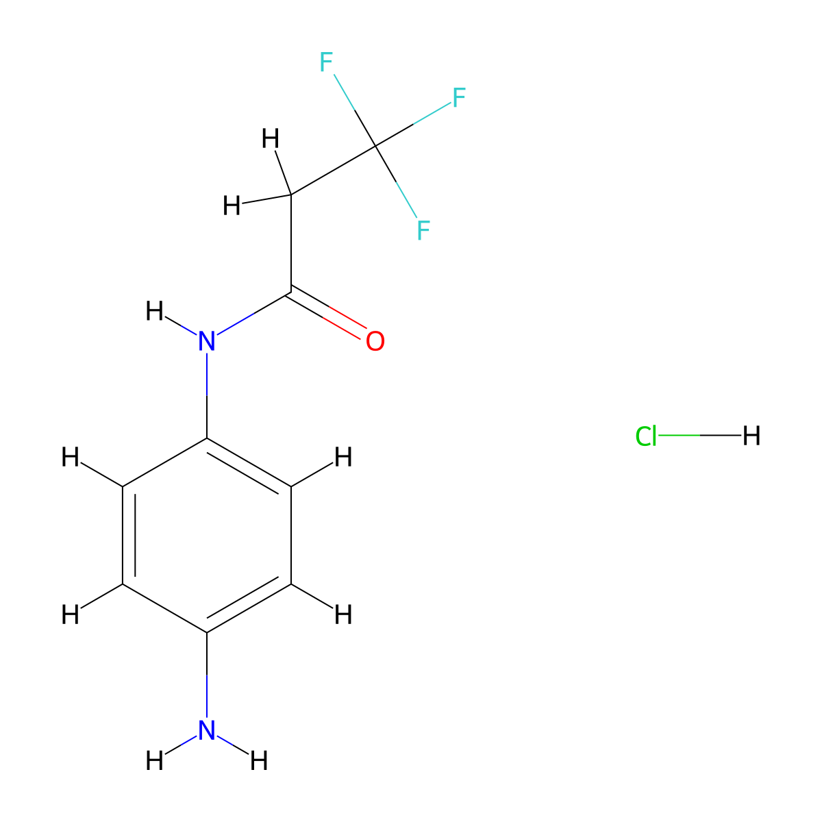 N-(4-aminophenyl)-3,3,3-trifluoropropanamide hydrochloride molecular structure, CAS 1583752-82-2