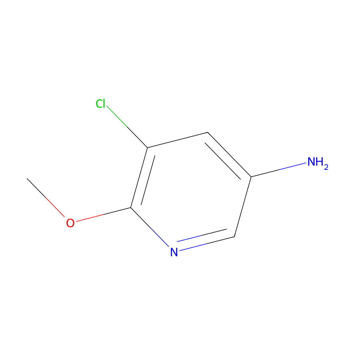 5-Chloro-6-methoxypyridin-3-amine molecular structure, CAS 158387-20-3