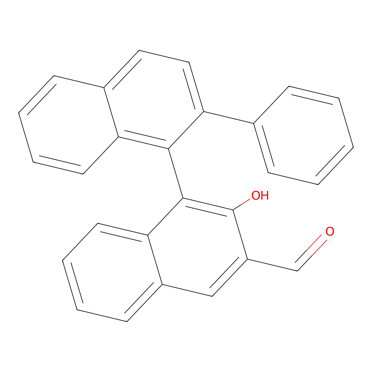 (R)-3-Formyl-2-hydroxy-2'-phenyl-1,1'-binaphthyl molecular structure, CAS 158391-58-3