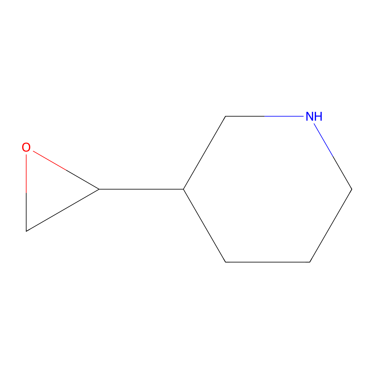3-(Oxiran-2-yl)piperidine molecular structure, CAS 158397-57-0