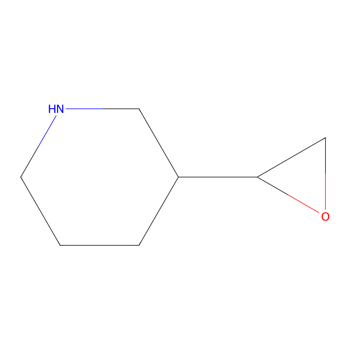 3-(Oxiran-2-yl)piperidine molecular structure, CAS 158397-57-0