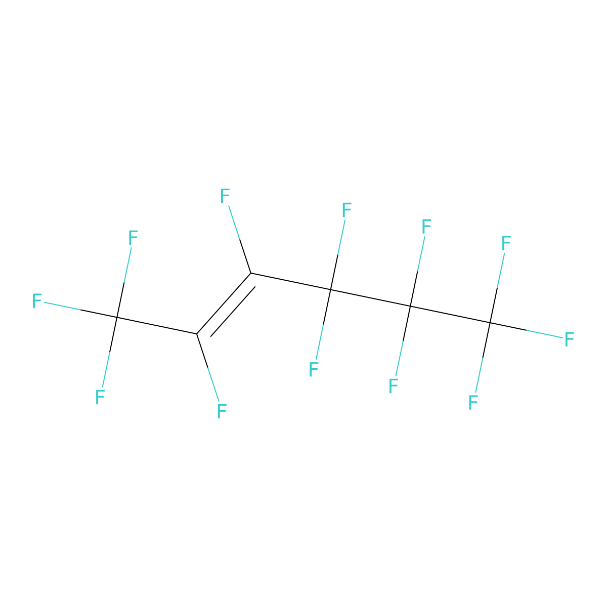 Perfluoro-2-hexene molecular structure, CAS 1584-00-5