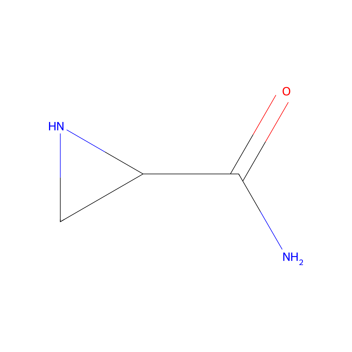 (R)-Aziridine-2-carboxamide molecular structure, CAS 158400-54-5