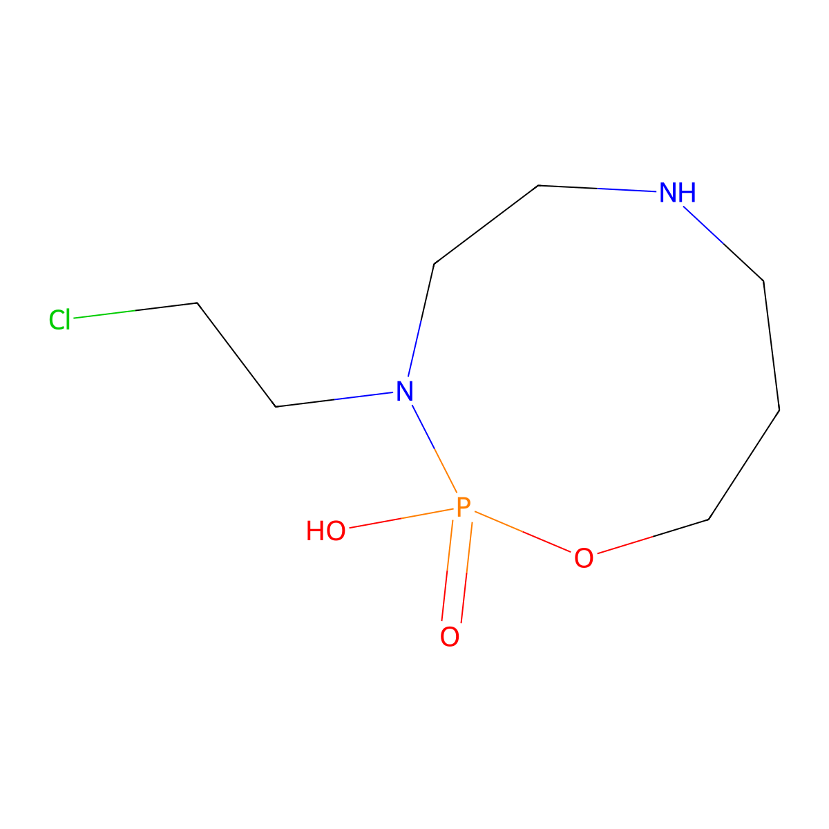 3-(2-Chloroethyl)-2-oxo-2-hydroxy-1,3,6,2-oxadiazaphosphonane molecular structure, CAS 158401-52-6