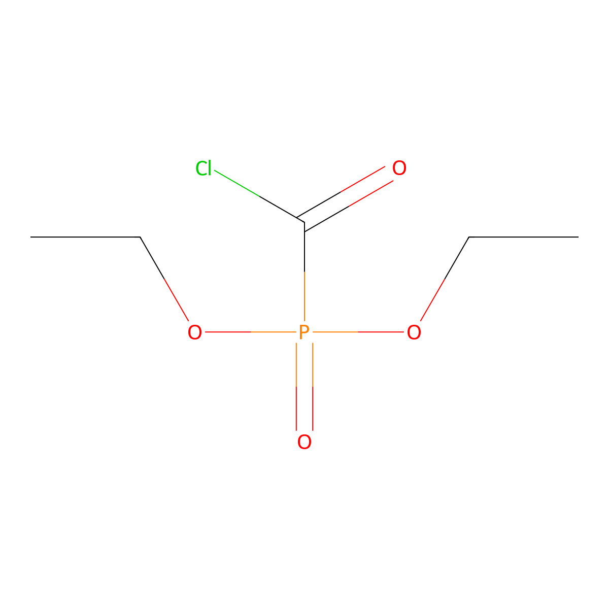 Diethyl (chlorocarbonyl)phosphonate molecular structure, CAS 158421-59-1