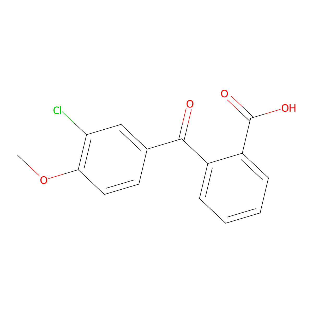 2-(3-Chloro-4-methoxybenzoyl)benzoic acid molecular structure, CAS 158425-76-4