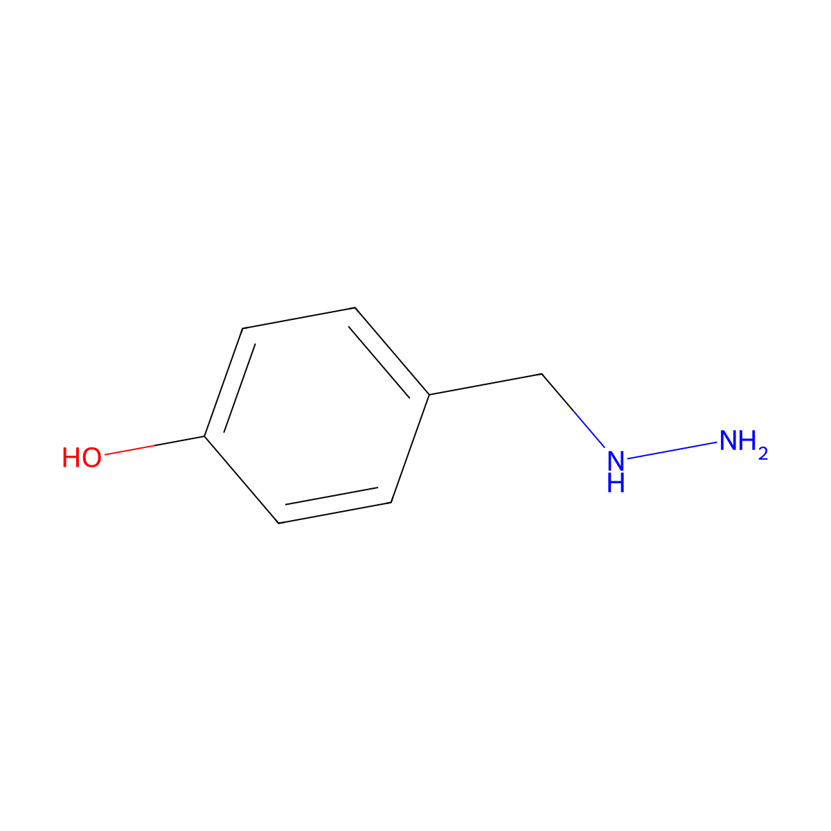 4-(Hydrazinylmethyl)phenol molecular structure, CAS 158438-44-9