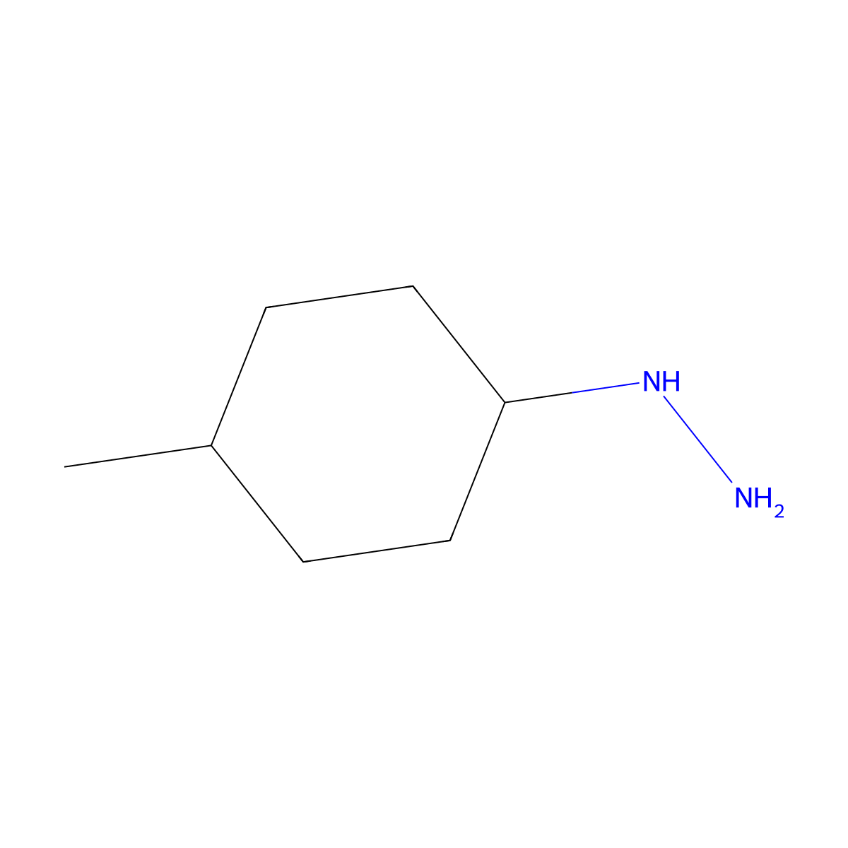 (4-Methylcyclohexyl)hydrazine molecular structure, CAS 158438-47-2