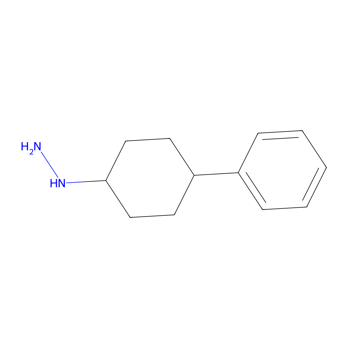 (4-Phenylcyclohexyl)hydrazine molecular structure, CAS 158438-48-3