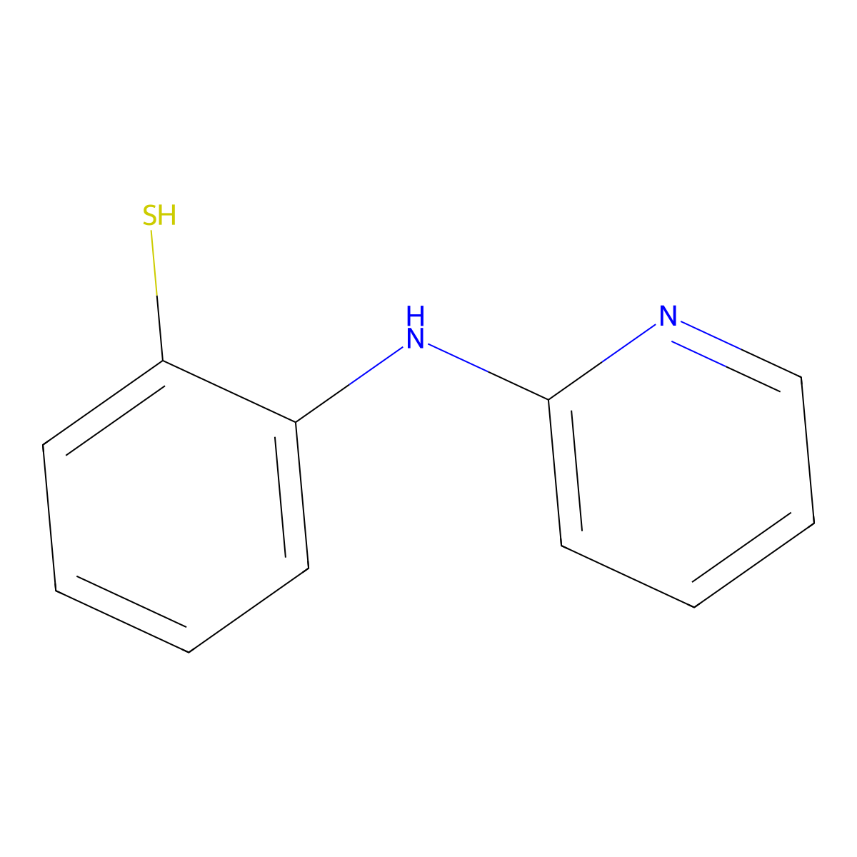 2-(Pyridin-2-ylamino)benzenethiol molecular structure, CAS 158438-81-4