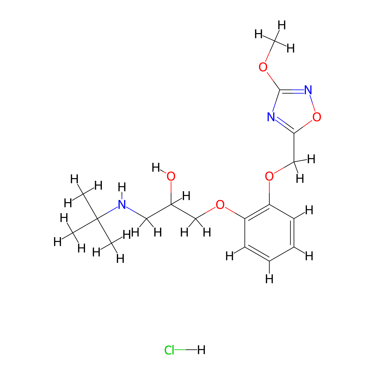 Proxodolol molecular structure, CAS 158446-41-4