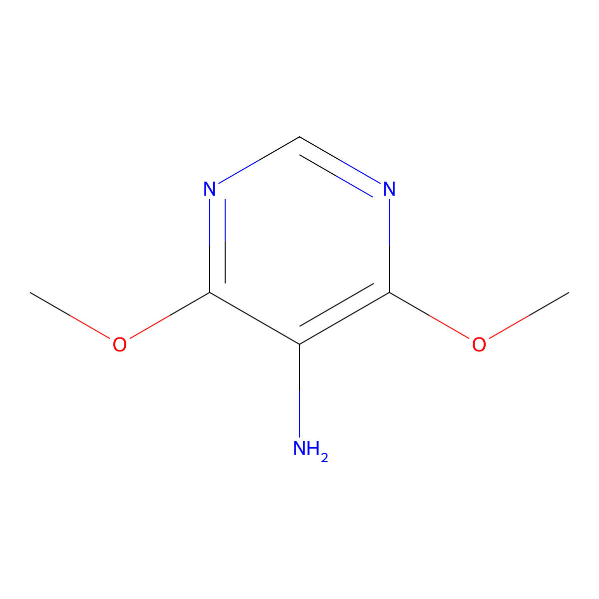 4,6-Dimethoxypyrimidin-5-amine molecular structure, CAS 15846-15-8