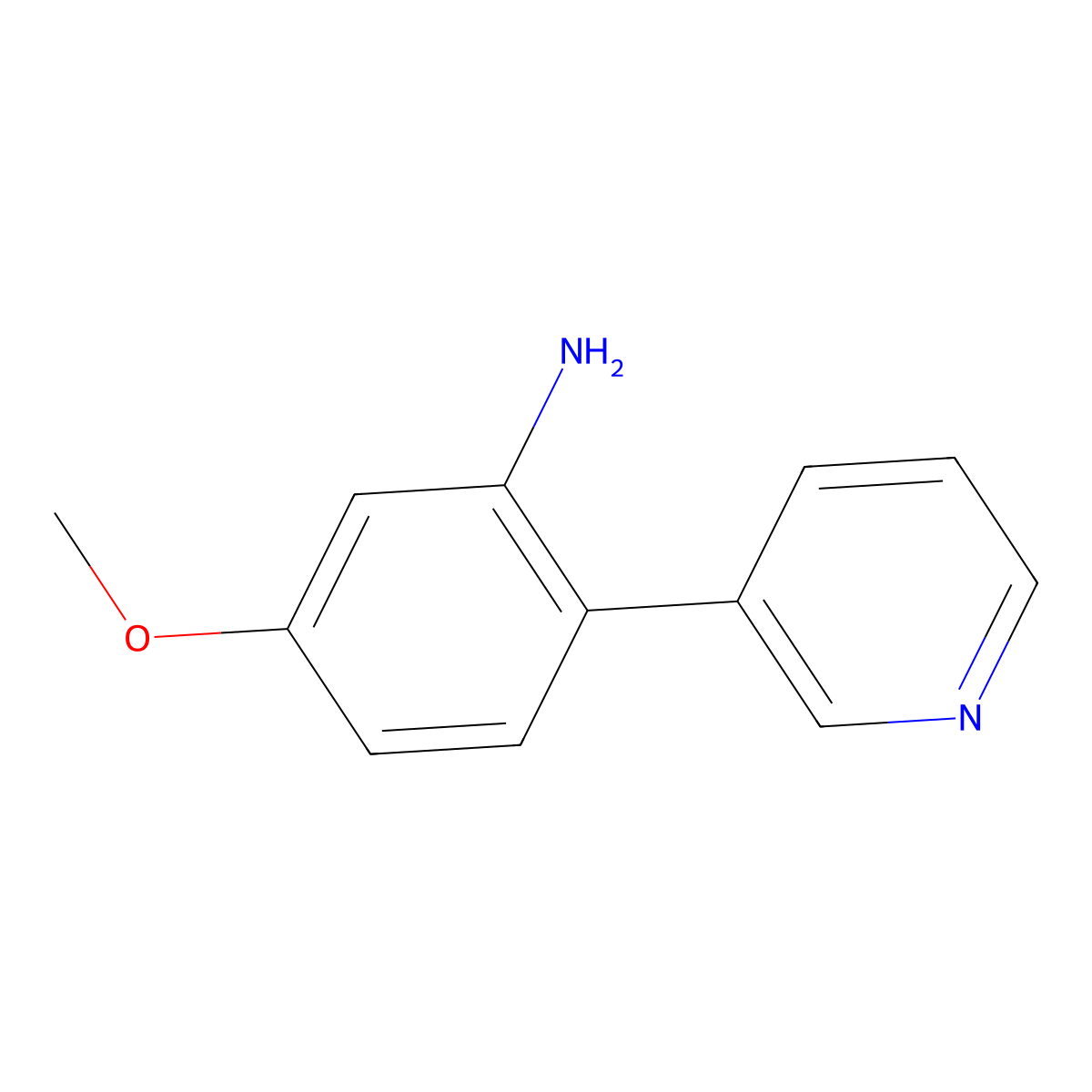 5-Methoxy-2-(pyridin-3-yl)aniline molecular structure, CAS 158461-52-0
