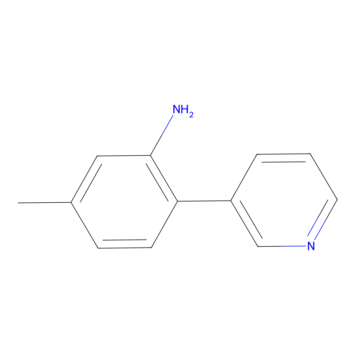 5-Methyl-2-(pyridin-3-yl)aniline molecular structure, CAS 158461-53-1
