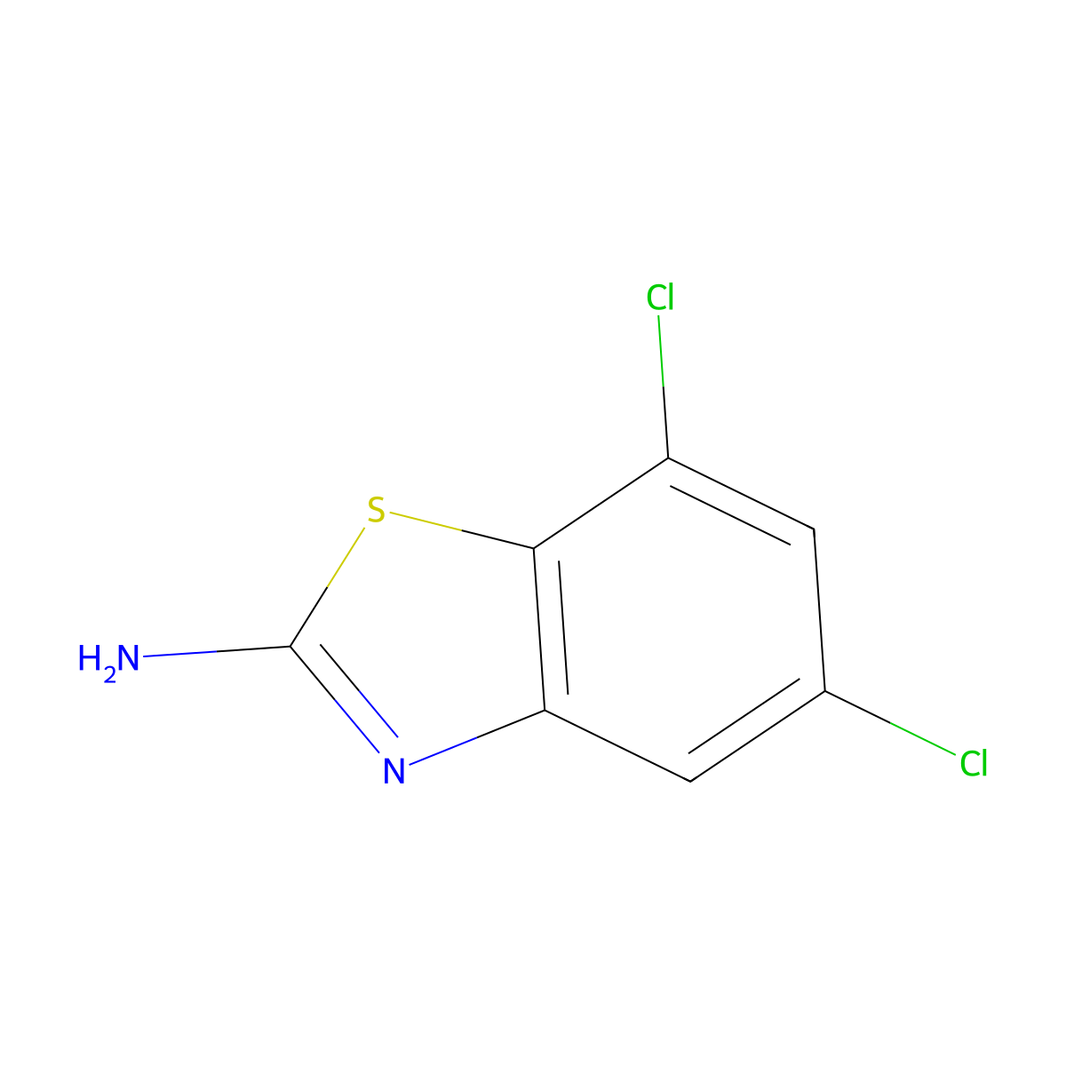 5,7-Dichlorobenzo[d]thiazol-2-amine molecular structure, CAS 158465-13-5