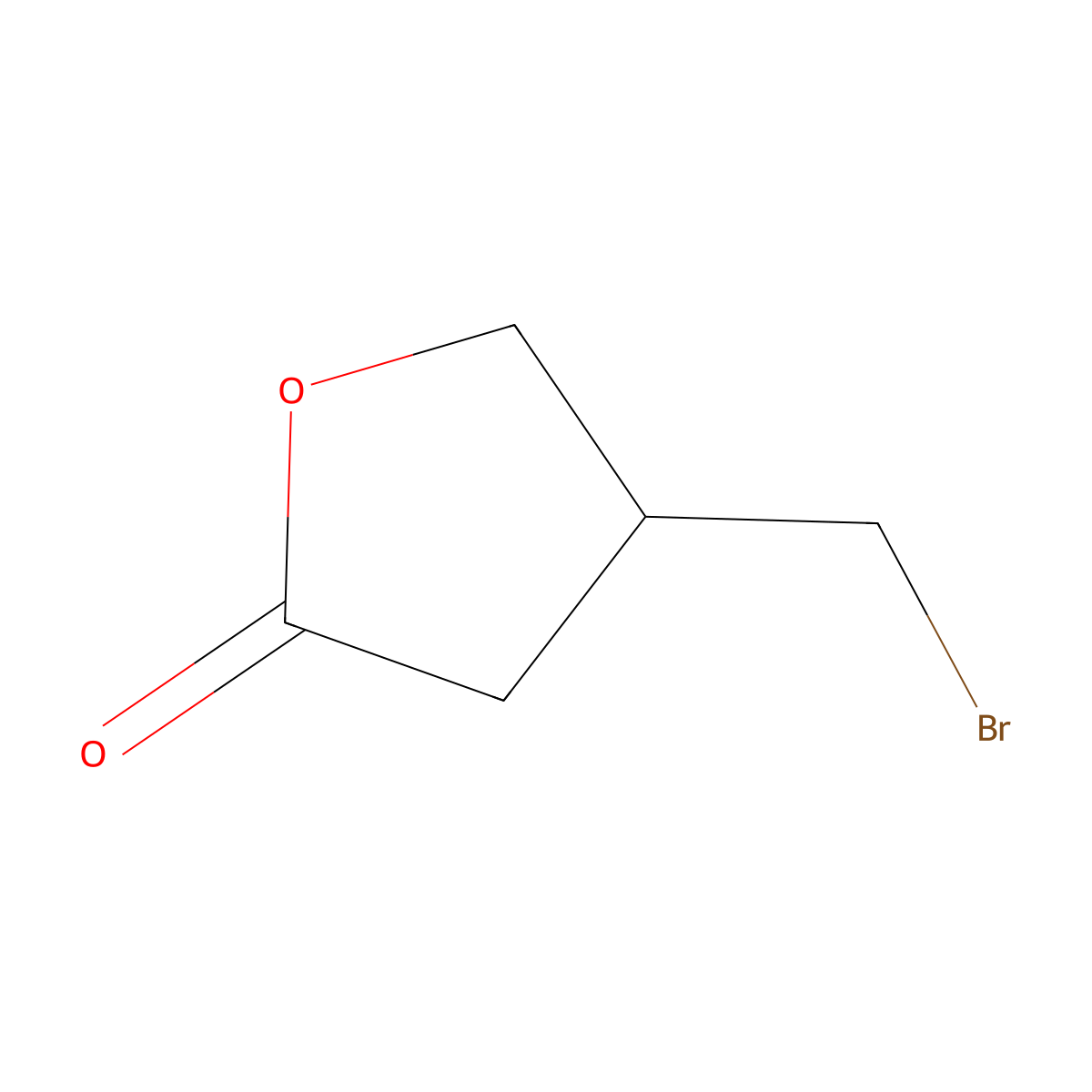 4-(Bromomethyl)oxolan-2-one molecular structure, CAS 158465-94-2