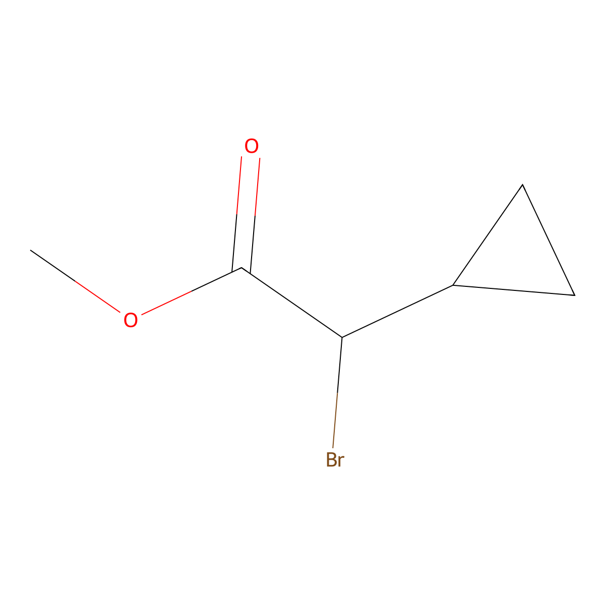 Methyl 2-bromo-2-cyclopropylacetate molecular structure, CAS 1584657-99-7