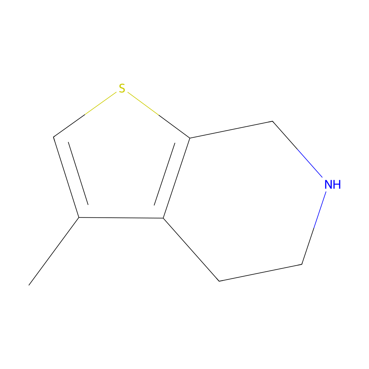 3-Methyl-4,5,6,7-tetrahydrothieno[2,3-c]pyridine molecular structure, CAS 1584716-53-9