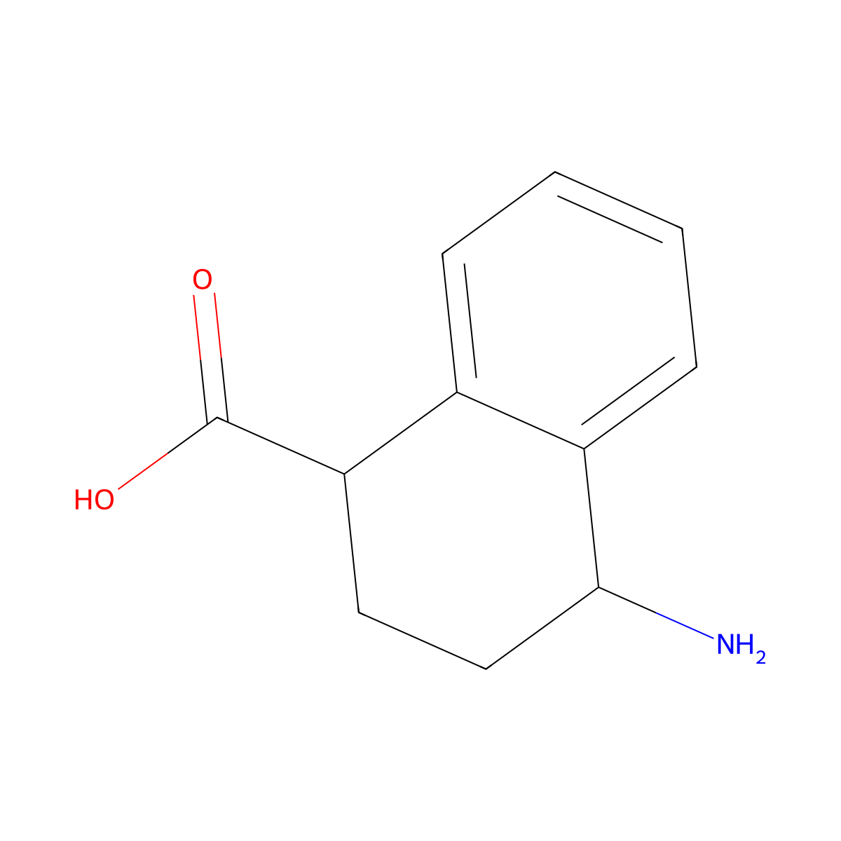 4-Amino-1,2,3,4-tetrahydronaphthalene-1-carboxylic acid molecular structure, CAS 1584982-87-5