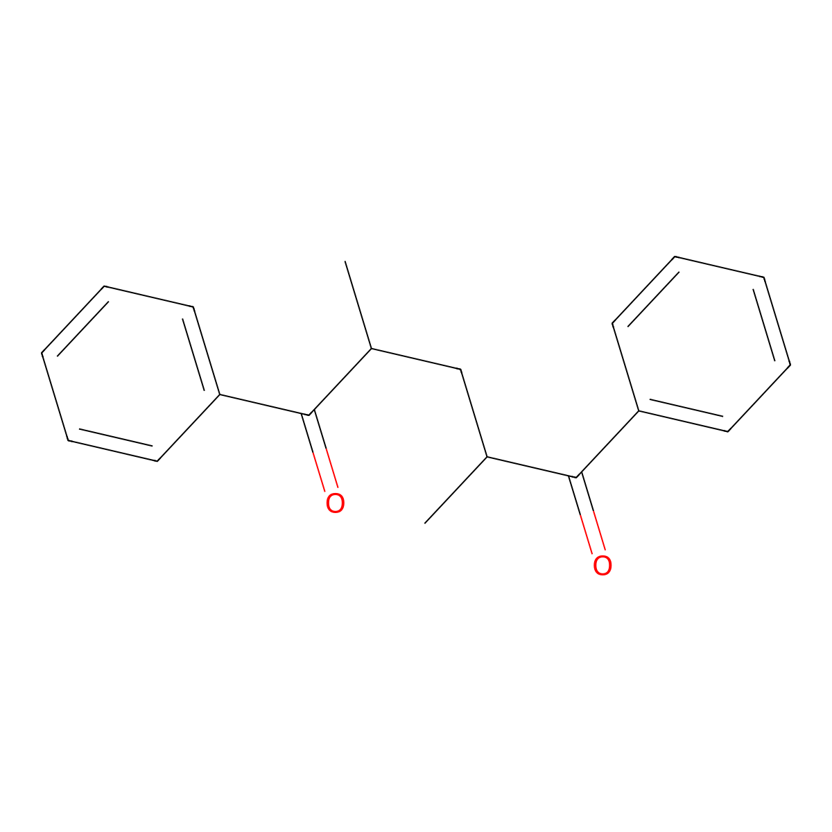 2,4-Dimethyl-1,5-diphenylpentane-1,5-dione molecular structure, CAS 1585-03-1
