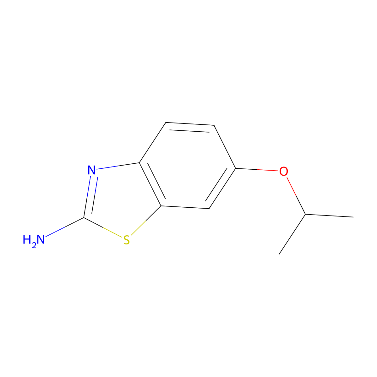 6-Isopropoxybenzo[d]thiazol-2-amine molecular structure, CAS 15850-81-4