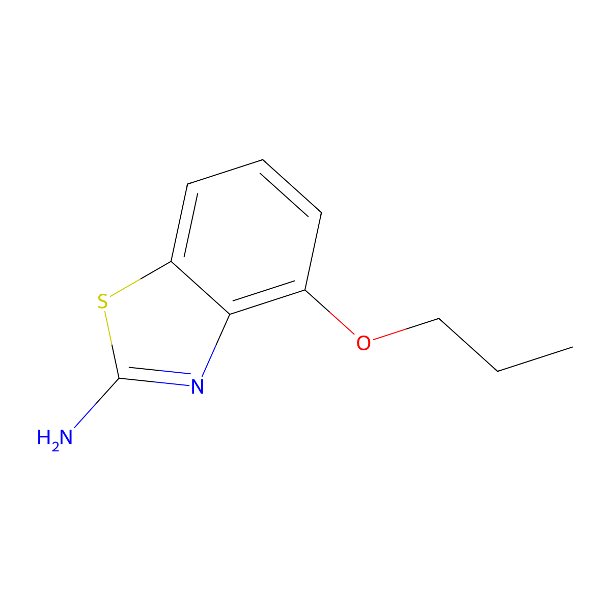 4-Propoxy-1,3-benzothiazol-2-amine molecular structure, CAS 15850-82-5