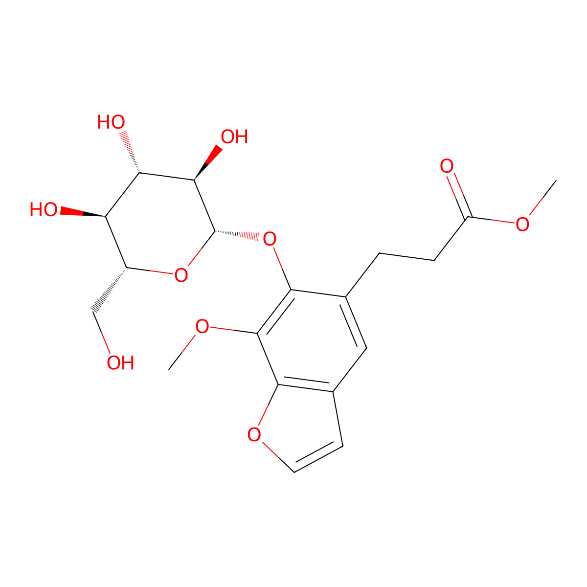 Cnidioside B methyl ester molecular structure, CAS 158500-59-5