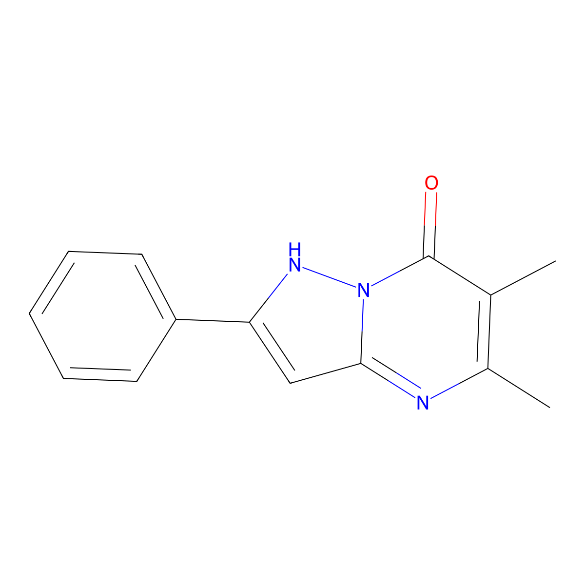 5,6-Dimethyl-2-phenylpyrazolo[1,5-a]pyrimidin-7-ol molecular structure, CAS 158501-30-5