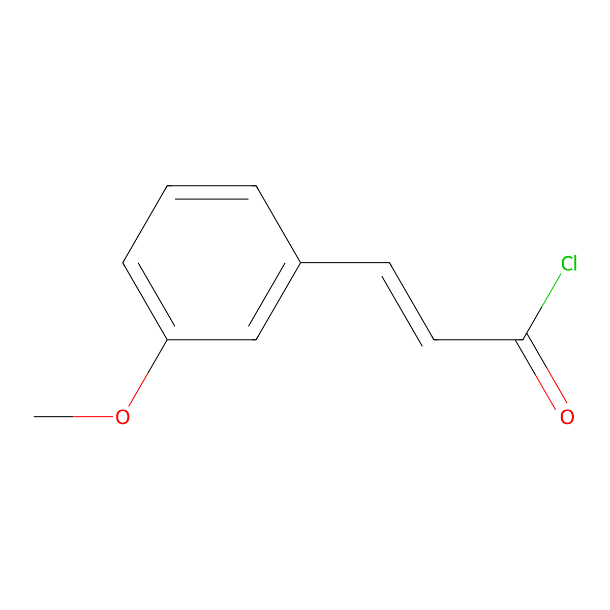 3-Methoxycinnamoyl Chloride molecular structure, CAS 15851-92-0