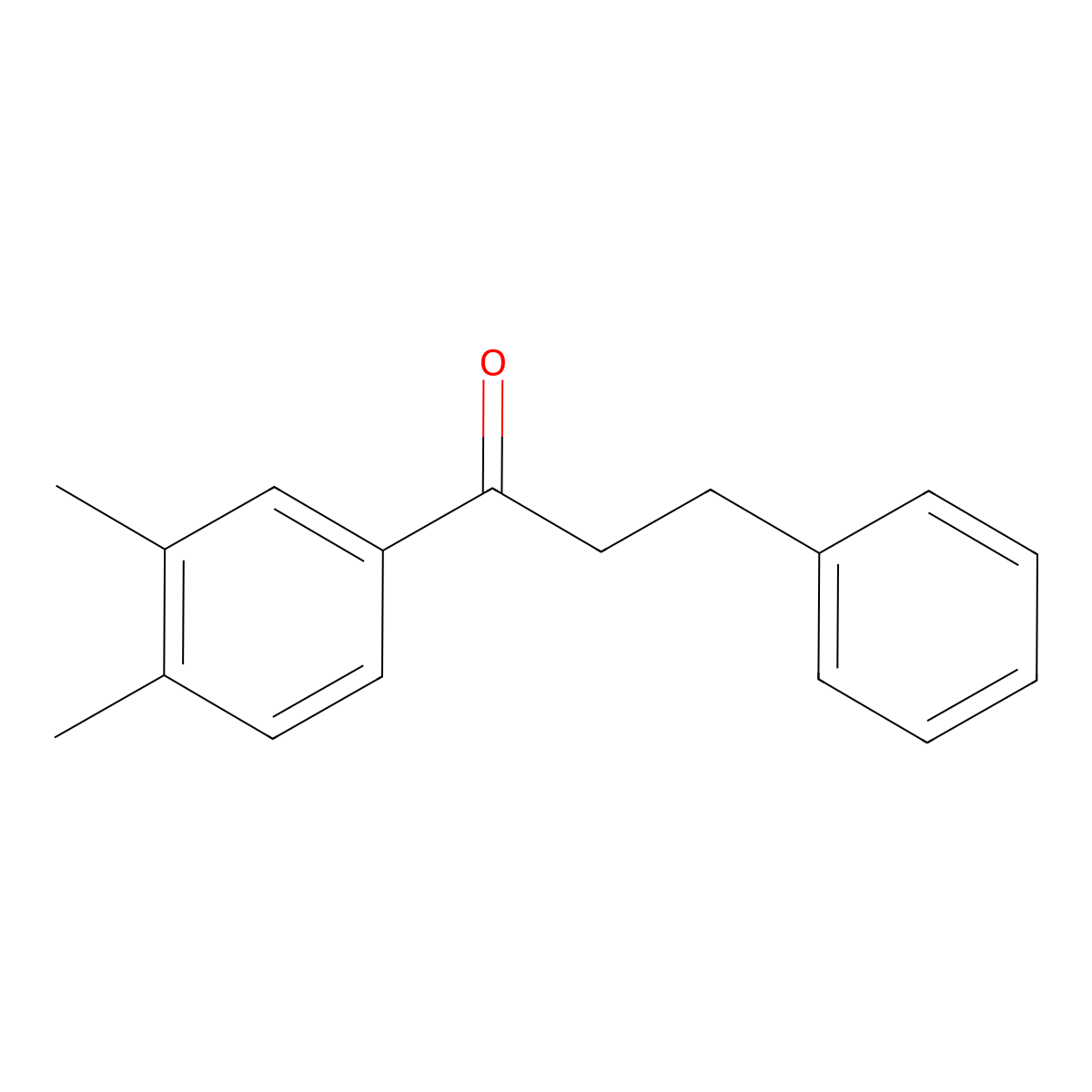 1-(3,4-Dimethylphenyl)-3-phenylpropan-1-one molecular structure, CAS 158511-72-9