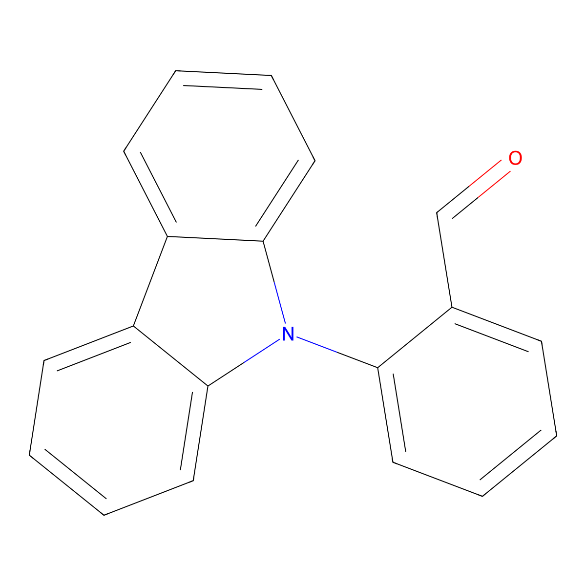 2-(9H-CarbaZol-9-yl)benZaldehyde molecular structure, CAS 1585178-64-8
