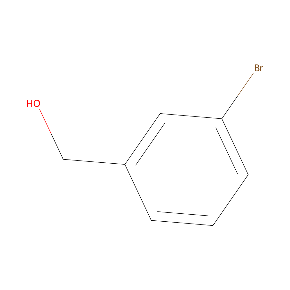 3-Bromobenzyl alcohol molecular structure, CAS 15852-73-0