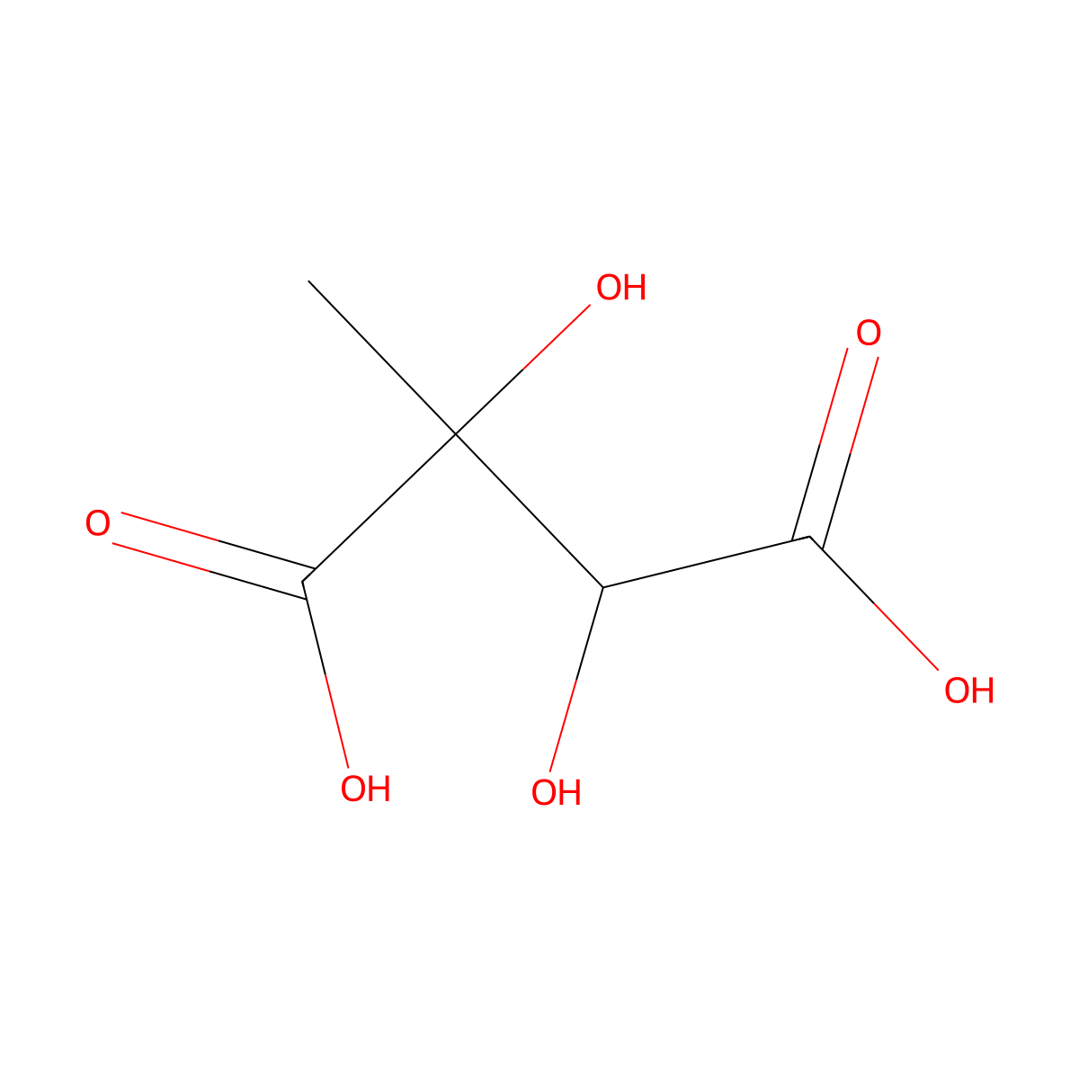 2,3-Dihydroxy-2-methylbutanedioic acid molecular structure, CAS 15853-34-6