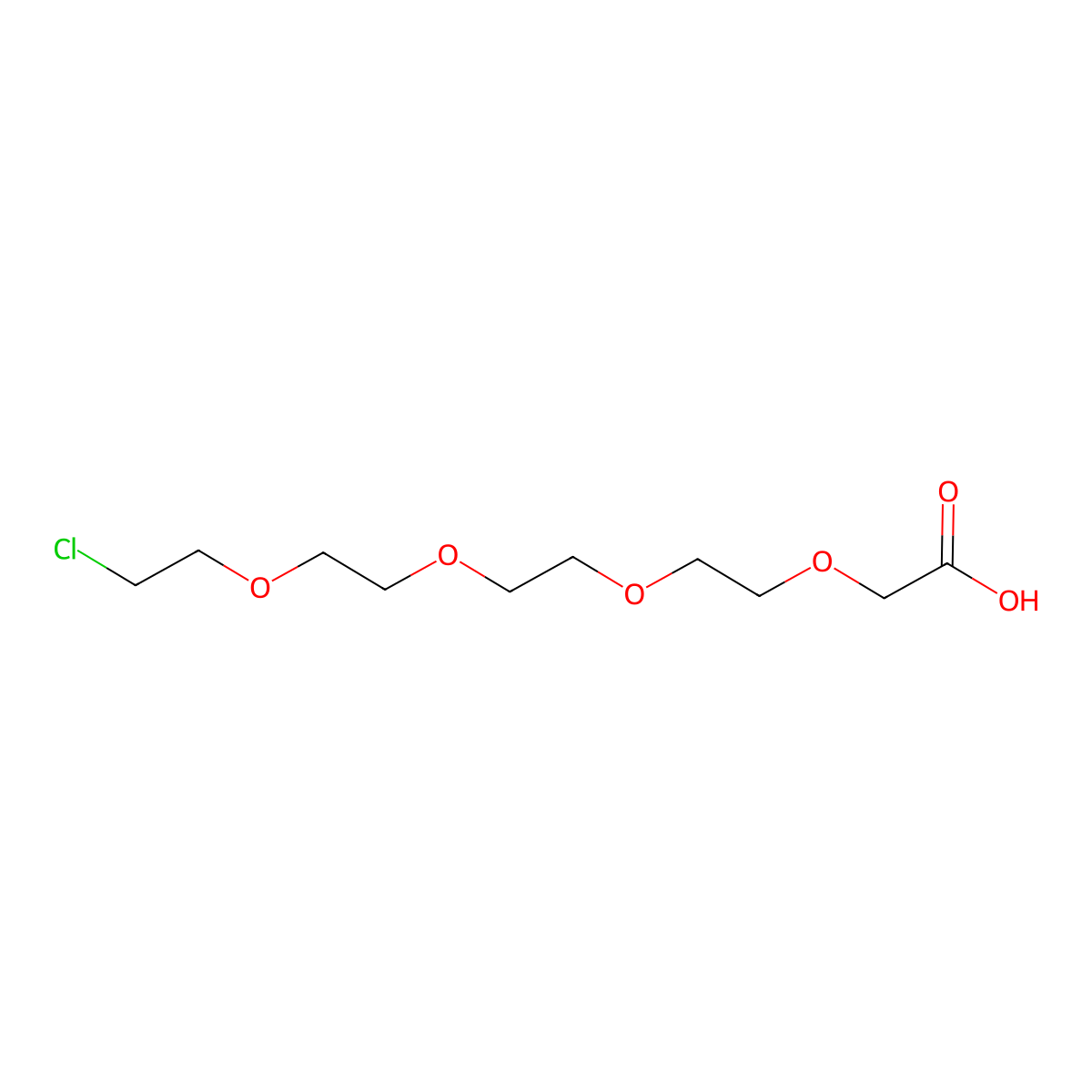 Cl-PEG4-acid molecular structure, CAS 158553-98-1