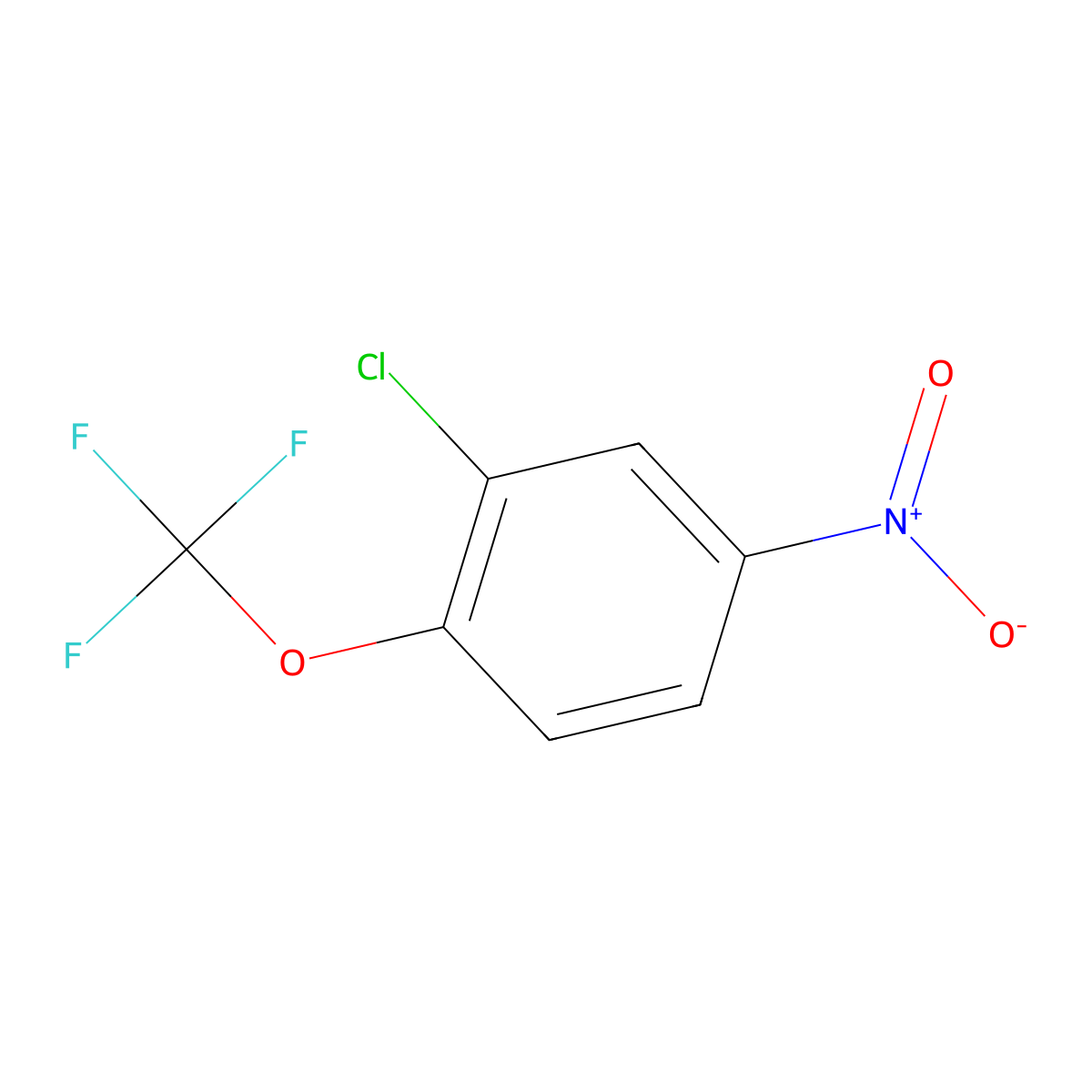 2-Chloro-4-nitro-1-(trifluoromethoxy)benzene molecular structure, CAS 158579-81-8