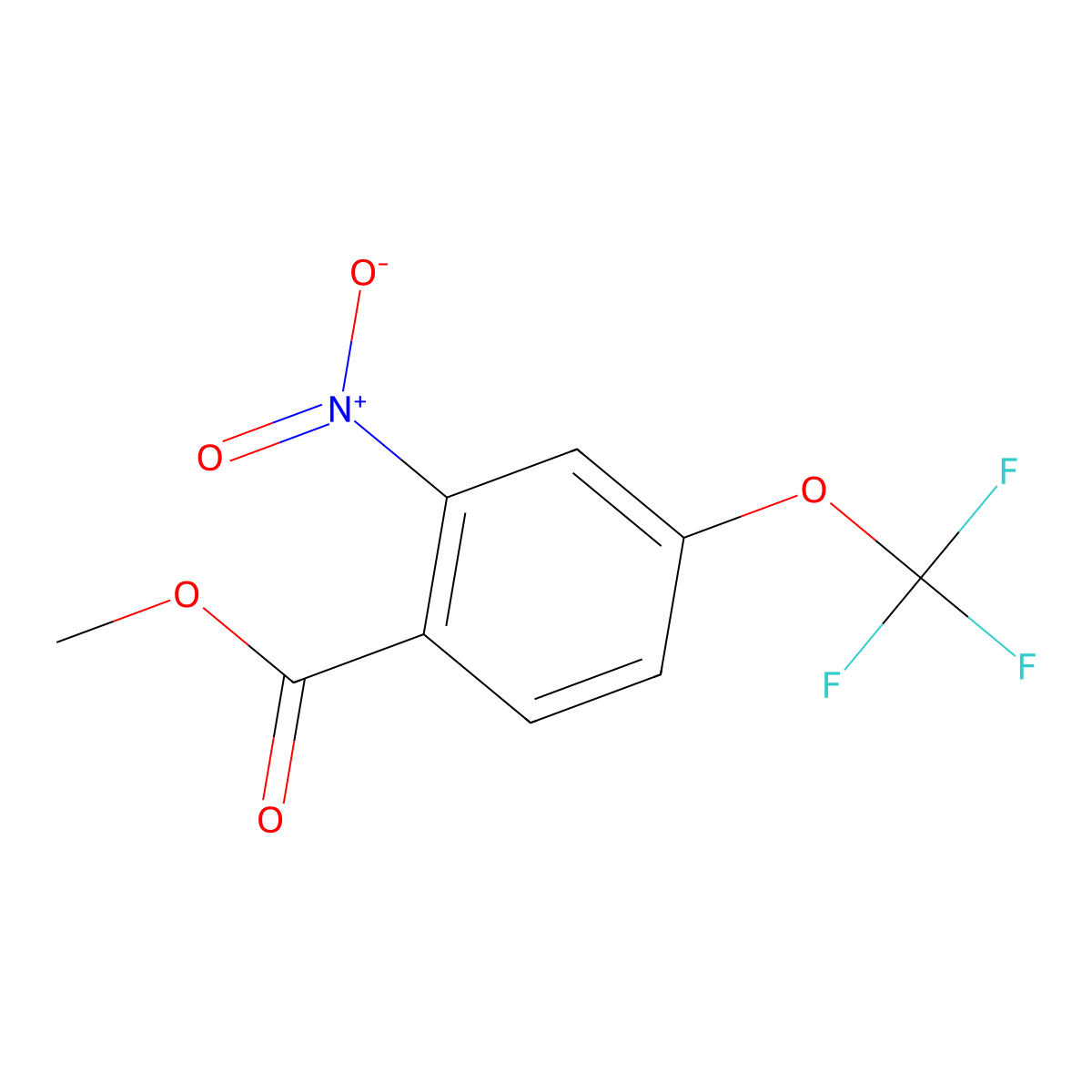 Methyl 2-nitro-4-(trifluoromethoxy)benzoate molecular structure, CAS 158579-87-4