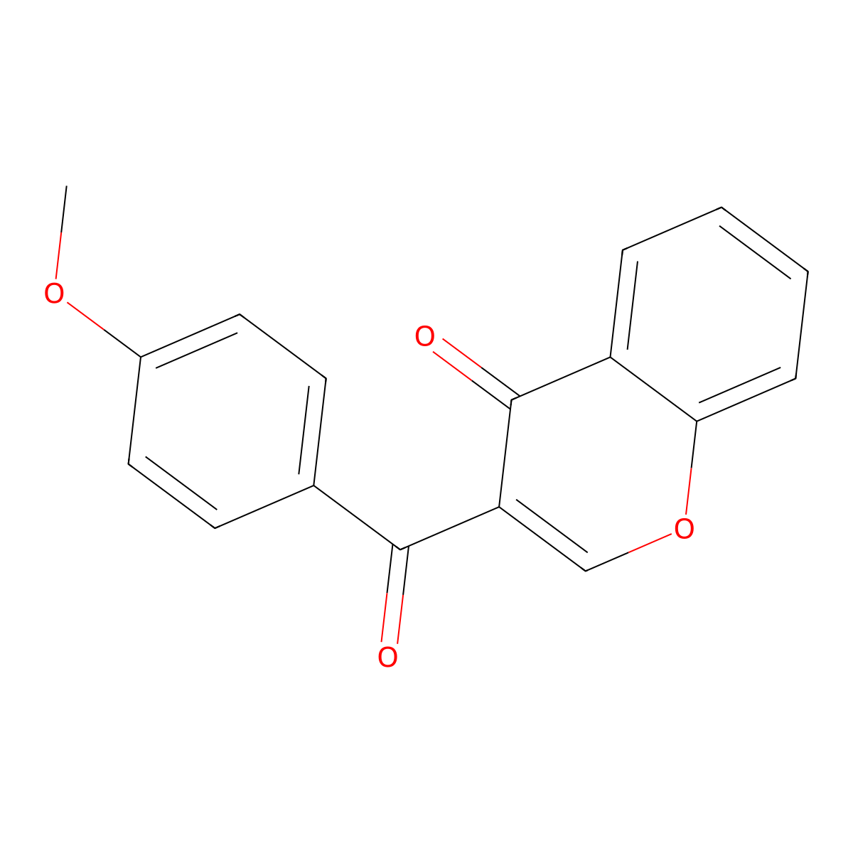 3-(4-Methoxybenzoyl)-4H-1-benzopyran-4-one molecular structure, CAS 158584-21-5