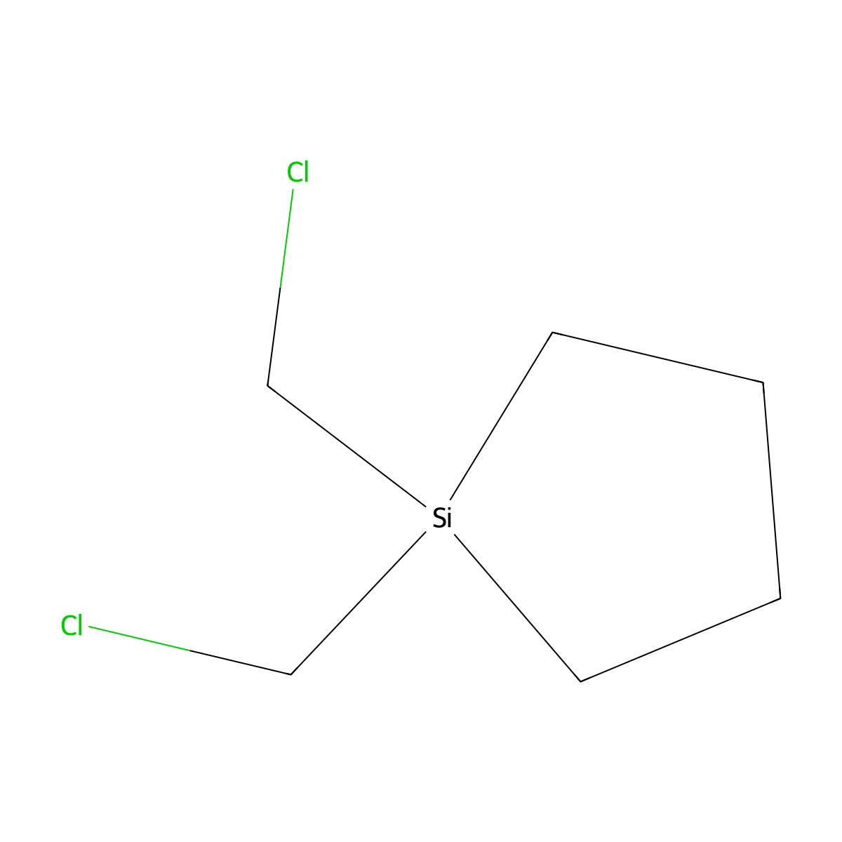 1,1-Bis(chloromethyl)silolane molecular structure, CAS 158585-34-3