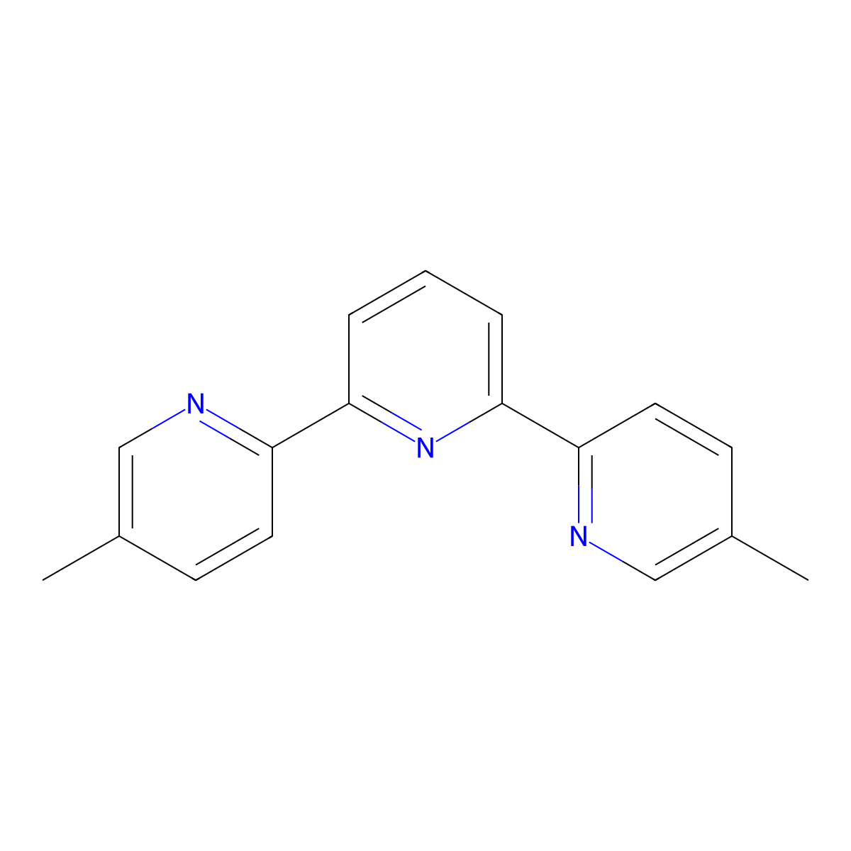 2,6-Di(5-methylpyridine-2-yl)pyridine molecular structure, CAS 158589-14-1
